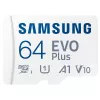 Card de memorie MicroSD 64GB Samsung EVO Plus MB-MC64KA Class 10,  UHS-I (U1),  SD adapter