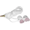 Наушники проводные  ELECOM HEART Gem Drops (E11000) White, Pink topaz 