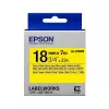 Cartus  EPSON LK-5YBVN; 18mm/7m Vinyl, Black/Yellow, C53S655028 