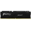 Модуль памяти  KINGSTON 32GB DDR5-5600  Kingston FURY® Beast DDR5, PC44800, CL40, 1.25V, 2Rx8, Auto-overclocking, Asymmetric BLACK low-profile heat spreader, Intel XMP 3.0 Ready  (Extreme Memory Profiles) 