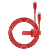Cablu  Cellular Line Type-C to Lightning Cable Strip MFI, 1M, Red 