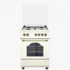 Комбинированная плита 4 aratoare, Aprindere electrica, Grill, Timer, 60 cm, Crem WOLSER WL-KF 60602 Rustic Ivory 