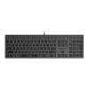 Клавиатура  A4TECH FX60, Low-Profile, Scissor Switch Keys, Chocolate Keycaps, Backlit, Grey, USB 