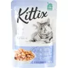 Hrana umeda  0.085 kg 24buc KITTIX p/pisici cu vita  