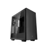 Carcasa fara PSU  DEEPCOOL ATX Case, CH510 with Side-Window (Tempered Glass Side Panel) Megnetic, without PSU, Tool-Less, Pre-installed: Rear 1x120mm, PSU Shroud, GPU support bracket, Pulled Headset holder, 3x2.5" Bays / 2x3.5" Bays, 2xUSB3.0, 1x Audio, Black