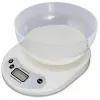 Cantar de bucatarie 5 kg, Plastic, Functia tara, Alb ESPERANZA COCONUT EKS007 White with bowl (1L) 