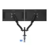 Suport pentru monitor  AOC Arm for 2 monitors 13"-31.5" - AOC AD110DX with integrated USB Hub, Black, USB Hub: USB-C + USB3.0, Desk Clamp/Grommet, Aluminum structure, Gas spring, Height adjustment, Max.Load: 2-9kg, Tilt: '-90°~+85°, Swivel:180°, Rotation: 360°, Hidden cable m 