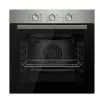 Встраиваемая  электрическая духовка 78 l, 7 functii, Grill, Timer, Negru, Argintiu ZANETTI ZCE PREMIUM 70 M INOX 