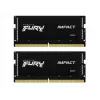 Модуль памяти  KINGSTON 32GB (Kit of 2*16GB) DDR5-4800 SODIMM FURY® Impact DDR5, PC38400, CL38, 1Rx8, 1.1V, Intel XMP 3.0 (Extreme Memory Profiles) 