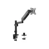 Держатель для монитора  GEMBIRD Arm for 1 monitor 17"-32" - Gembird MA-DA1P-01, Adjustable desk display mounting arm, Gas spring 2-9 kg, VESA 75/100, arm rotates, extends and retracts, tilts to change reading angles, and allows to rotate display from landscape-to-portrait mode 