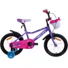 Bicicleta 16", 3-6 ani, 1 viteza, Violet AIST Wiki 16" (девочка) фиолетовый 16 сталь 1 V-brake ножной пласт. крылья, звонок, боковые колеса, корзина 