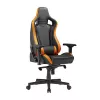 Игровое геймерское кресло Gazlift, 180 kg, Negru, Oranj Lumi Premium Gaming Chair with Headrest & Lumbar Support CH06-34, Black/Orange 