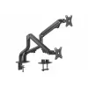 Diverse  GEMBIRD Table/desk 2-display mounting arm (rotate,tilt,swivel),17”-32”,up to 8 kg,VESA:75x75,100x100 