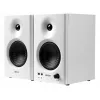 Boxa  EDIFIER MR4 White, Studio Monitor 2.0/ 2x21W RMS, 1-inch silk dome tweeter and 4-inch diaphragm woofers, MDF wooden cabinets, simple connection to mixers, audio interfaces, computers or media players, front-mounted headphone output and AUX input, mon 