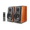 Колонка  EDIFIER S1000W, Hi-Fi 2.0/ RMS 120W (2x60W), Bluetooth V5.0 (aptX), Three-amping, Audio in: two digital (Optical, Coaxial) & two analog (RCA), Apple Airplay, Amazon Alexa (*), TIDAL Connect (**), and Spotify Connect, remote control, wooden 