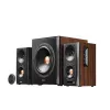 Колонка  EDIFIER S360DB Brown, HI-Res sound 2.1/ 150W (75W+ 2x40W) RMS, Audio In: Bluetooth 4.1 aptX Wireless Sound, RCA x2, PC, AUX, optical, coaxial, remote control, all wooden, (sub.8" + satl.(3,5"+1")) 