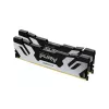 RAM  KINGSTON 64GB (Kit of 2*32GB) DDR5-6000 FURY® Renegade Silver DDR5 RGB, PC48800, CL32, 1.35V, 2Rx8, Auto-overclocking, Symmetric SILVER Large heat spreader, Dynamic RGB effects featuring Kingston FURY Infrared Sync technology, Intel XMP 3.0 Ready ( 