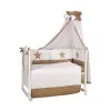 Lenjerie de pat 120x60 Mobilier
 POLINI KIDS STELE 7 UNITĂȚI, MACCHIATO 