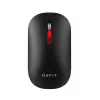 Mouse wireless  Havit MS60WB 800-1600dpi, 4 buttons, Ambidextrous, 500mAh, 2.4Ghz/BT, Black