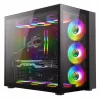 Корпус без БП  GAMEMAX Infinity, w/o PSU, Dual Tempered Glass, 1xUSB 3.0, 1xType-C, Dust filter, Black 