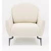 Fotoliu Velvet Dogtas GIZA Armchair, GK:2166/AR:Siyah, Tiynet Leg, cream 130 kg