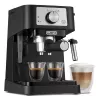 Aparat de cafea 1100 W, 1 l, Negru, Argintiu Delonghi Coffee Maker Espresso EC260BK 