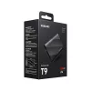 Жёсткий диск внешний  Samsung 1.0TB Portable SSD T9 Black, USB-C 3.2 Gen 2x2 (88x59x13mm, 122g,R/W:2000/2000MB/s) 