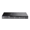 Коммутатор сетевой  TP-LINK 48-port Gigabit Layer 3 Managed Switch "SG6654X" 6x10Gbit SFP+, Stackable, 2xPSU, Console Port, Rackmount