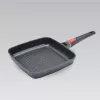 Tigaie grill 26x26 cm, Aluminiu, Granite antiaderenta, Gri Maestro Mr-4826 