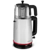 Электрочайник 2 l, 1l, 2200 W, Inox, Negru GOLDMASTER GM 7375 cu infuzor 