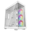 Carcasa fara PSU  DEEPCOOL EATX CH780 w/o PSU, 1x420mm ARGB fan, 4xUSB3.0, 1xUSB-C, Vertical GPU mount, Dual chamber, Modular, Display, DF, TG, Glass panel, White. 