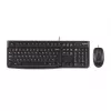 Комплект (клавиатура+мышь) USB, black LOGITECH MK120 