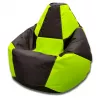 Bean Bag  AG Pară Șahmate XL, Negru/Verde 