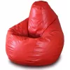 Bean Bag  AG Pară XL MAX, Ecopiele, Rosu 