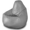 Bean Bag  AG Pară XL MAX, Ecopiele, Gri 