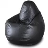 Bean Bag  AG Pară XL MAX, Ecopiele, Negru 