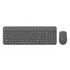 Kit (tastatura+mouse) Low Profile, Retro Round Keycaps, Silent, Grey A4TECH FG3300 Air 