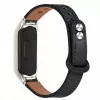 Ремешок браслет для часов  AMAZFIT Strap Leather Smart Band 7 Black 