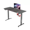 Геймерский компьютерный стол  1STPLAYER Motorized Gaming Desk 1STPLAYER MOTO-E 1460, 72-117 cm electric lift height, Intelligent height memory and sedentary reminder, Max load 80 kg, 18mm P2PB carbon fiber board, aluminium legs, 140*60*(72-117)cm, black 