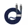 Кабель  Rivacase Type-C to Type-C PS6105 BL12, nylon braided, 1.2M, Blue 