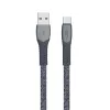 Cablu  Rivacase Type-C PS6102 GR12, nylon braided, 1.2M, Gray 