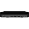 Компьютер  HP HP Pro Mini 400 G9 (lntel® Core® i3-14100Т, 1x8GB DDR5 SODIMM RAM, 256GB M.2 PCIe NVMe SSD, No ODD, Intel® UHD Graphics 730, 1xHDMI, 2xDP, USB Type-C 3.2 G2, WiFi6 + BT5.3, PSU 90W, HP 125 USB MS&KB, Free Dos, 3Y NBD Warranty, Black) 