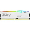 RAM  KINGSTON 16GB DDR5-6400  Kingston FURY® Beast DDR5 White RGB EXPO, PC51200, CL32, 1.4V, 1Rx8, Auto-overclocking, Asymmetric WHITE Large heat spreader, Dynamic RGB effects featuring HyperX Infrared Sync technology, AMD® EXPO v1.1 and Intel® Extreme Memory Prof 