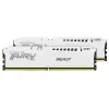 Модуль памяти  KINGSTON 32GB (Kit of 2*16GB) DDR5-6400 Kingston FURY® Beast DDR5 White EXPO, PC51200, CL32, 1Rx8, 1.4V, Auto-overclocking, Asymmetric WHITE low-profile heat spreader, AMD® EXPO v1.1 and Intel® Extreme Memory Profiles (Intel® XMP) 3.0 