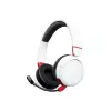 Игровые наушники  HyperX Bluetooth + Wired headset Headset HyperX Cloud Mini, White/Red, Rotating earcups, Microphone built-in, Recommended for gamers ages 8-12, Volume level below 85dB, Frequency Response: 20Hz-20kHz, BT5.2 + Detachable 3.5 jack (1.3m) braided cable 