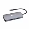 Док-станция  VERBATIM Verbatim 5-in-1 USB-C Pro Multiport Hub CMH-05, 2x USB-A 3.0, up to 5Gb/s, 1 x USB-C PD, up to 100W, HDMI up to 4K@60Hz, RJ45 Gigabit, USB 3.1-C cable 15cm, 83g 