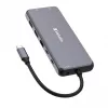 Док-станция  VERBATIM Verbatim 14-in-1 USB-C Pro Multiport Hub CMH-14, 3x USB 3.2-A (Gen 1), 2x USB2.0-A , 1x USB-C PD (100W), 2x HDMI 4K 30Hz/60Hz, 1x VGA, RJ45 Gigabit, 1x SD3.0, 1x microSD3.0, 3.5mm audio, 1x USB 3.2-C (Gen 1), cable 15cm, 125g 