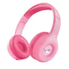 Casti cu microfon  TRUST Trust NOUNA Wireless Kids Bluetooth Headphones - Pink, up to 15 hours of playtime, active sound limitation (max 85 dB), includes stickers for personalisable fun, perfect for kids aged 4-10, Foldable 