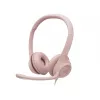 Наушники с микрофоном  LOGITECH Logitech USB Headset H390, Noise-canceling Microphone, Headset: 20–20,000 Hz, Microphone: 100–10,000 Hz, In-line audio controls, USB, Rose 