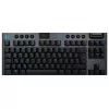 Gaming keyboard  LOGITECH Logitech Gaming Mechanical Keyboard G915  TKL Tenkeyless LIGHTSPEED Wireless RGB, Low Profile, 5 Dedicated G-Keys, 22 Lighting Profiles, Bluetooth, CARBON - US INT'L - 2.4GHZ/BT - INTNL - TACTILE SWITCH 